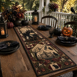 Halloween Quilted Table Runner, Fall Table Runner, Pumpkin Cat Ghost Bat Table Decor, Spooky Autumn Dining Table Runner Halloween Home Decor c4af3388-18b9-4bf5-b9dd-cdb10d83c1a4-4.jpg