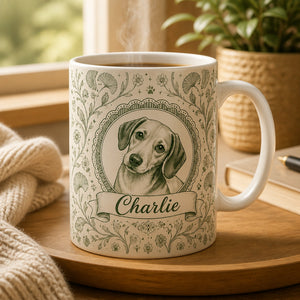 Custom Pet Portrait Botanical Cameo Edge-to-Edge Mug - Personalized Edge-to-Edge Mug c4df424b-fcac-4818-8c15-7412513e8da1.jpg