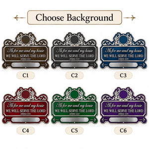 Personalized Christian Family Metal Sign, We’ll Serve the Lord Door Sign, Custom Religious Home Decor, Christian Housewarming Gift c4dfa296-0176-466a-b6f7-c404c83acf6e-bn4.jpg