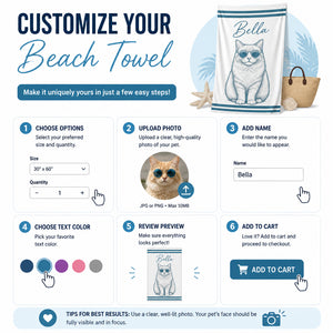 Custom Pet Beach Towel – Retro Sunglasses Portrait with Name - Personalized Beach Towel c50badb9-ec6c-4f1b-97b8-0cd2eab87e82.jpg