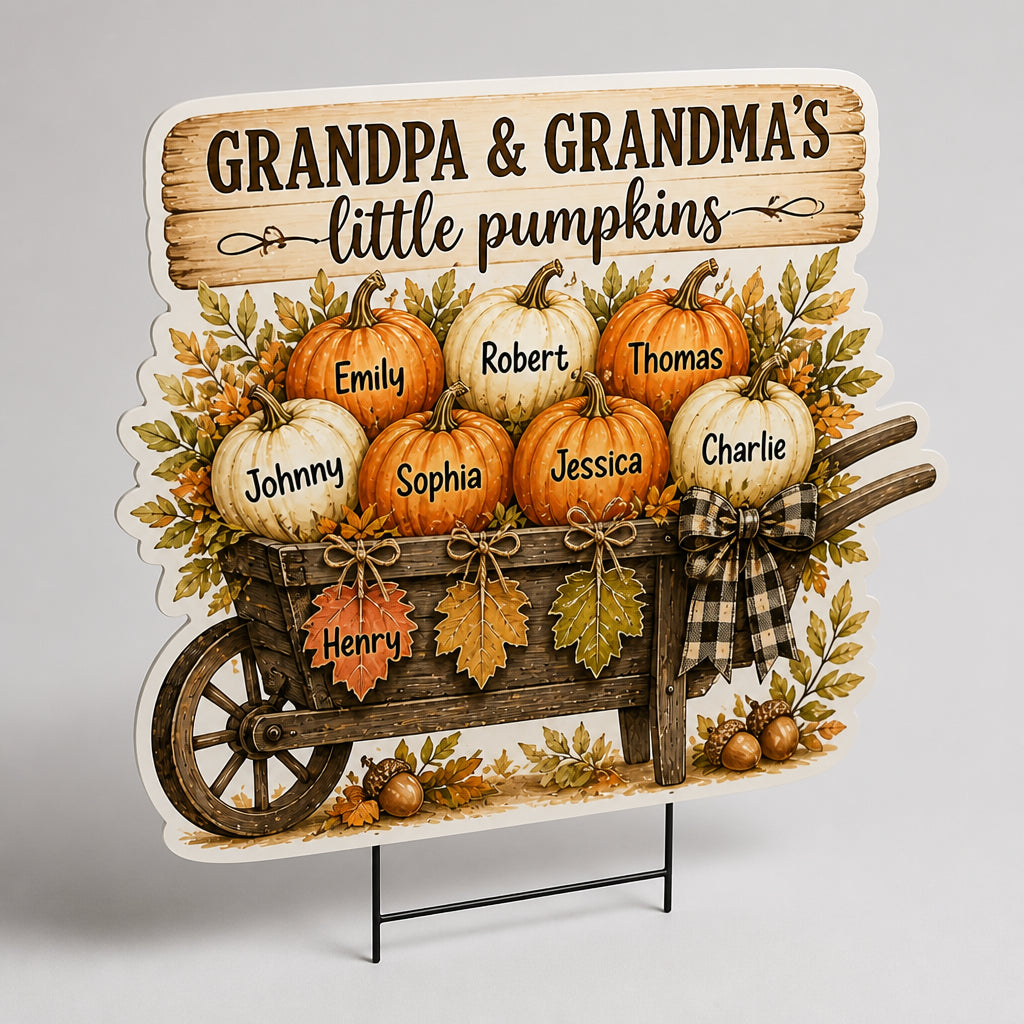 Grandpa & Grandma's Little Pumpkins – Personalized Yard Sign - Personalized Yard Sign c51d6dc3-2573-40e9-9ec8-95c3677f224d.jpg