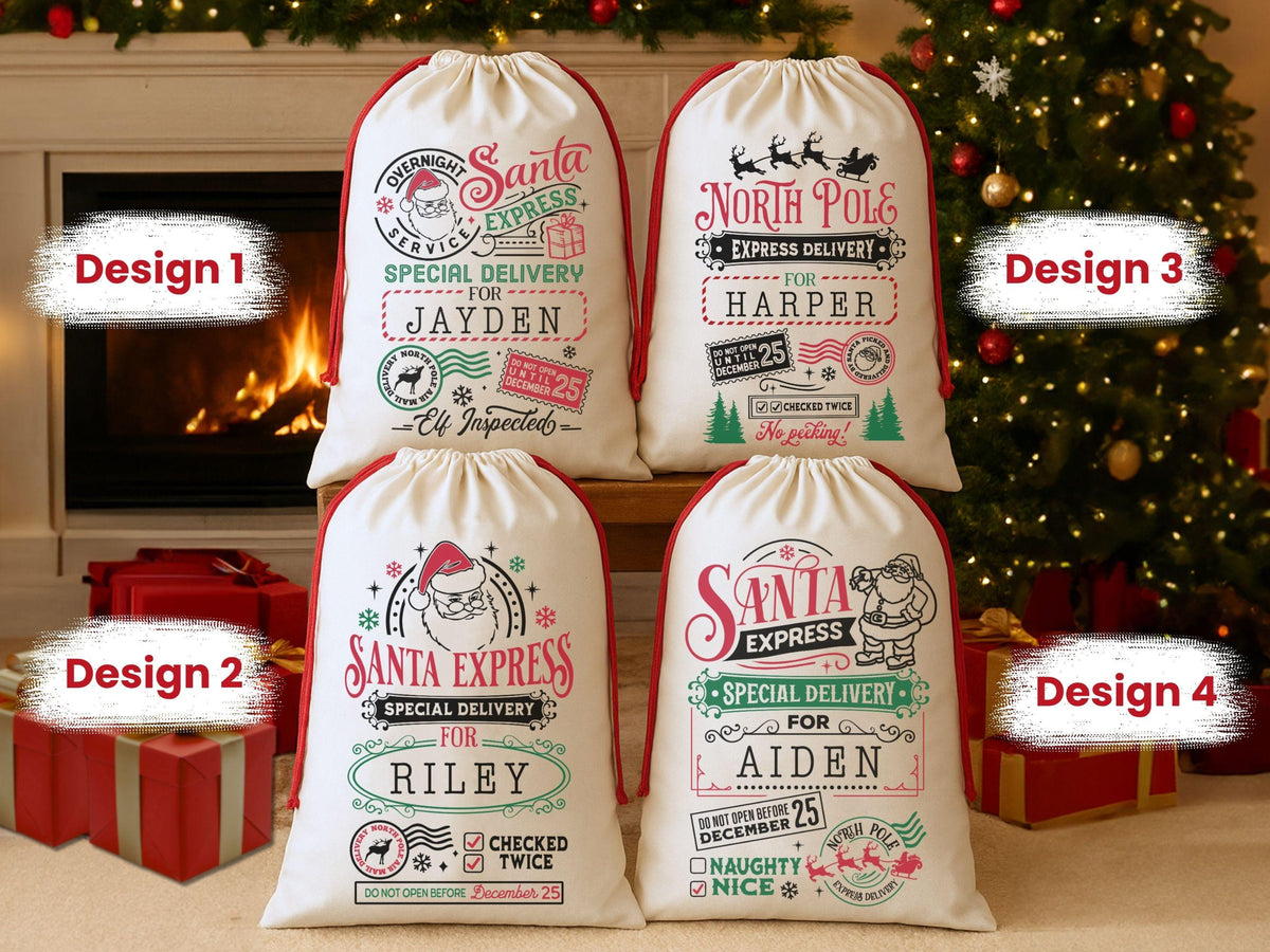 Custom Santa Sack: Personalized Kid's Gift Bag for Christmas Presents Santa Express c5264073-e347-43cf-a1b3-81112bd30a80-banner-design.jpg