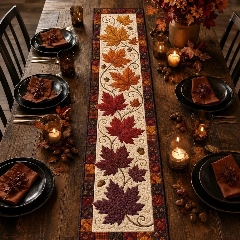 Fall Maple Leaf Table Runner, Autumn Quilted Harvest Dining Decor, Thanksgiving Farmhouse Table Runner, Rustic Kitchen Table Gift c52b4a74-3a8d-47dd-8ccf-2f42d9bf5c50-ghj-12-.webp