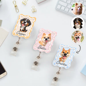Pet Portrait From Photo - Personalized Acrylic Badge Reel - Gift For Per Lovers c5325993-1008-4704-89d3-fbfef02d6b27-1.webp