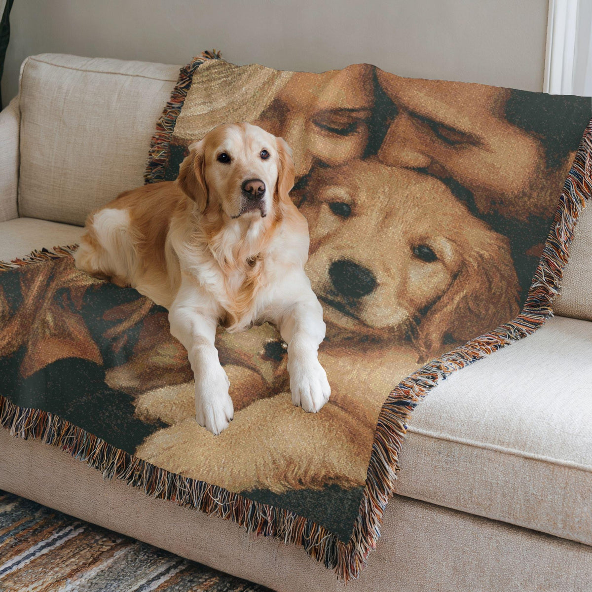 Soft Woven Blanket Personalized Photo Throw, Custom Blanket with Picture for Adults, Custom Gift Wedding, Grandma, Personalized Memorial Blanket c541089b-a4c4-4ff6-812a-7634f68574b4-2.jpg