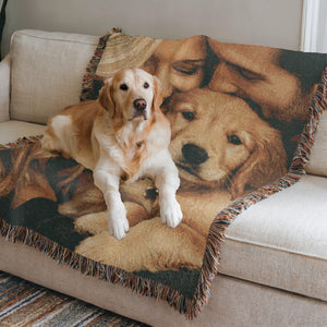 Soft Woven Blanket Personalized Photo Throw, Custom Blanket with Picture for Adults, Custom Gift Wedding, Grandma, Personalized Memorial Blanket c541089b-a4c4-4ff6-812a-7634f68574b4-2.jpg