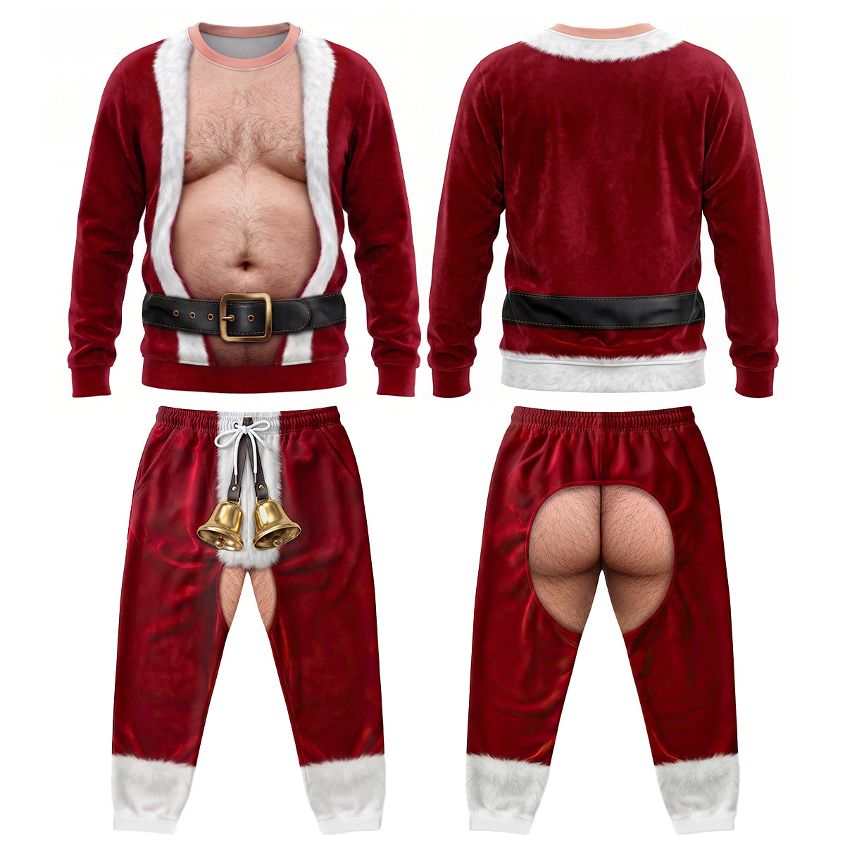 Funny Santa Set Sweatshirt & Sweatpants - Personalized Gifts For Christmas, Funny Gift For Husband c558a5a8-f409-4034-b2d5-696c6f6bfc6b-6.jpg