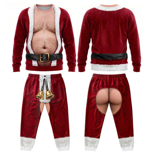 Funny Santa Set Sweatshirt & Sweatpants - Personalized Gifts For Christmas, Funny Gift For Husband c558a5a8-f409-4034-b2d5-696c6f6bfc6b-6.jpg
