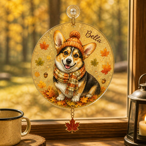 Autumn Pet Portrait Campfire Mug - 1 Layered Suncatcher with Charm c56aa217-80b6-42f9-9875-80acb1d27e01.jpg