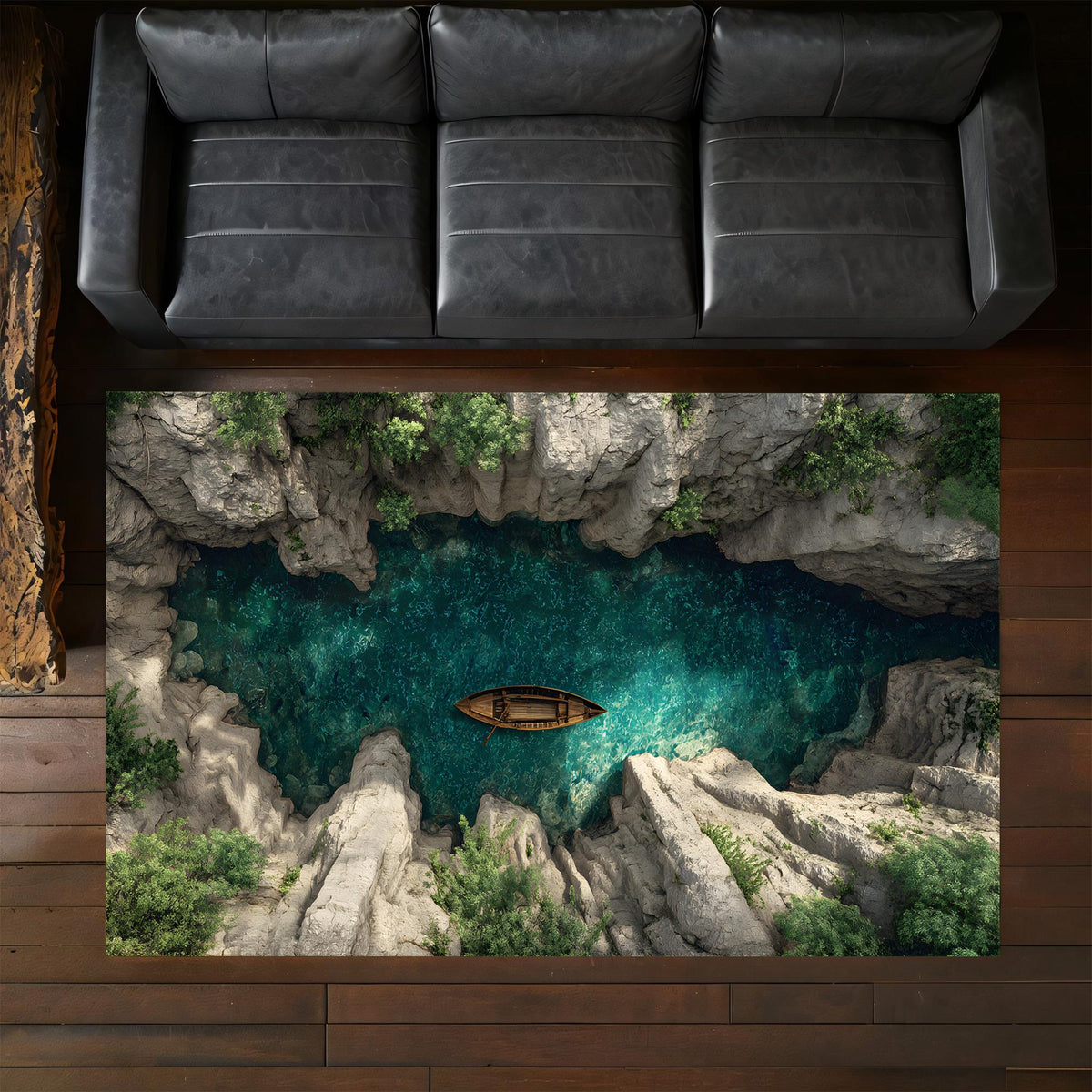 3D Canyon River Rug Living Room Carpet, Realistic Nature Floor Art with Blue Water and Rocky Cliffs Design c5704f25-68fe-4bb9-8488-26813cd83d45-1.jpg