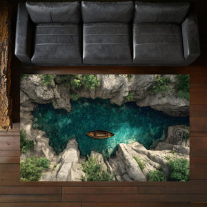 3D Canyon River Rug Living Room Carpet, Realistic Nature Floor Art with Blue Water and Rocky Cliffs Design c5704f25-68fe-4bb9-8488-26813cd83d45-1.jpg