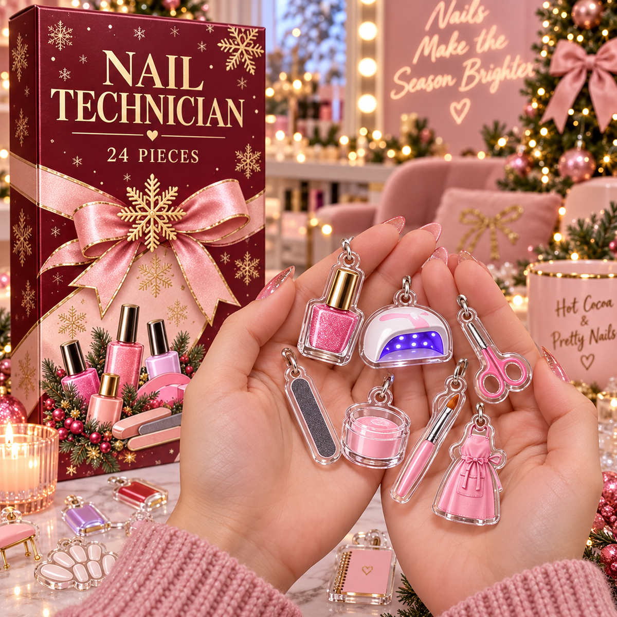 Nail Technician Advent Calendar, 24 Acrylic Hanging Ornaments, Profession Christmas Countdown, Career Keepsake Gift c57efb71-b2b5-4044-baea-53fa5b0570c6-dc3319b0-fe0a-4b35-bc02-f0f39d6c1014.png