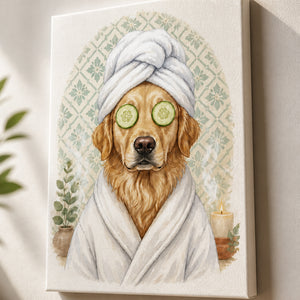 Custom Pet Spa Day Portrait Canvas - Personalized Canvas c58902ec-0485-4b4e-9583-1c8fcefda03f.jpg