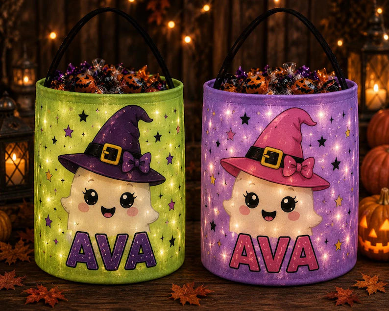 Personalized LED Halloween Trick Or Treat Bag, Custom Name Light Up Candy Bucket, Kids Ghost Vampire Witch Basket c58ecade-f5fb-4f88-a14a-4776a61f26a2-sdfds-10-.webp