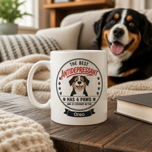 Best Antidepressant Has 4 Paws – Personalized Dog Name Mug - Personalized Mug c59503f9-93dd-4790-be86-7e628f68986f.jpg