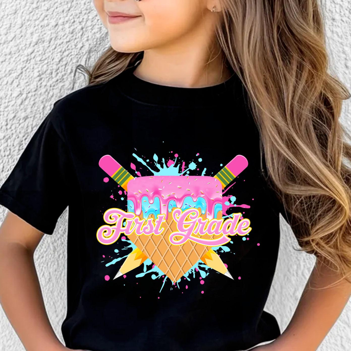 Boys Girls Custom Drip Baseball Back To School Shirt, Personalized Kid Name Tee, Kindergarten First Grade Toddler, 1st Day of School Outfit c59679bb-1875-4727-aac1-d78b696cad54-4.png