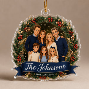 Custom Family Cartoon Portrait Laser-Cut Ornament - Personalized Laser Cut Custom Shape Ornament c59b3858-9606-47be-90a7-eb255b0f03f2.jpg