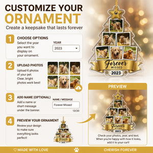 Forever Missed Memorial Pet Photo Tree Ornament (2023) - Personalized Transparent Acrylic Ornament c59e8855-5f05-4e81-821a-36829feab03a.jpg