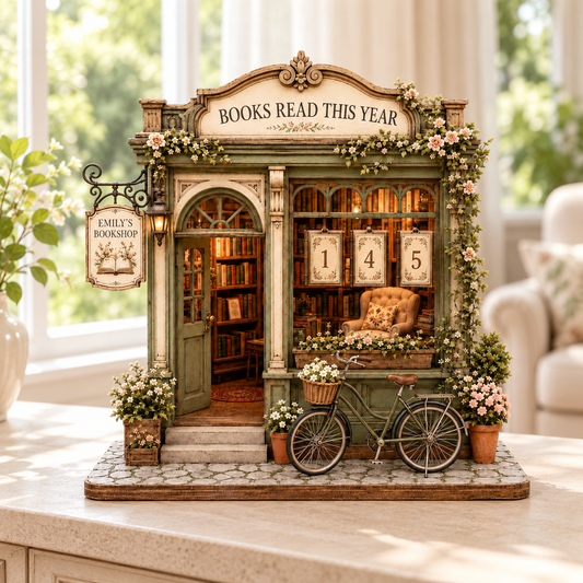 Personalized Floral Bookshop Tracker, Wooden Library Decor, Books Read Counter Sign c5abb9e8-0a3e-49a7-b3cd-1d80e37524fa-18d72727-dea3-405c-9bfe-da40f8dfd844.png