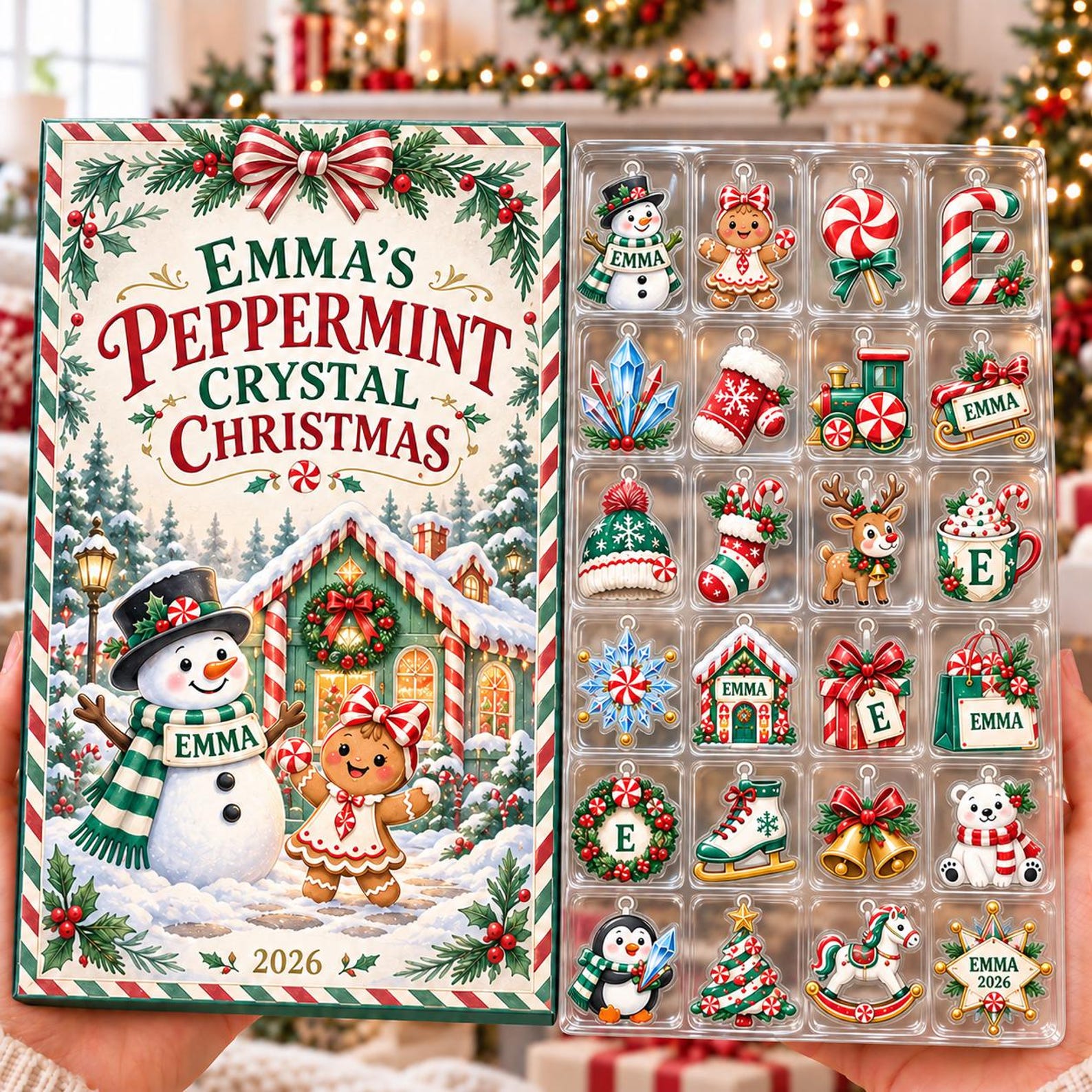 Personalized Advent Calendar 2026 for Kids, Peppermint Christmas Countdown, Custom Name Ornaments, Stocking Stuffer Gift for Girls and Teens c5e9ffe7-9c9f-4bb0-bdd0-83b61abf7116-il_1588xN.8649148835_6xf5.jpg
