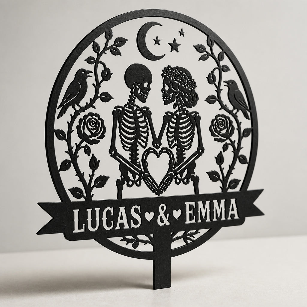 Personalized Skeleton Lovers Cut Metal Yard Sign - Personalized Cut Metal Sign c601dab8-7bad-4338-b02c-425a8279e113.jpg