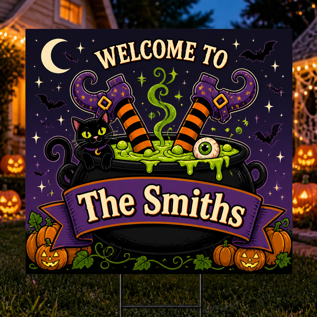 Halloween Cauldron Welcome Yard Sign – Custom Family Name - Personalized Yard Sign c6068559-0544-4654-a69a-bfaab81745a1.png