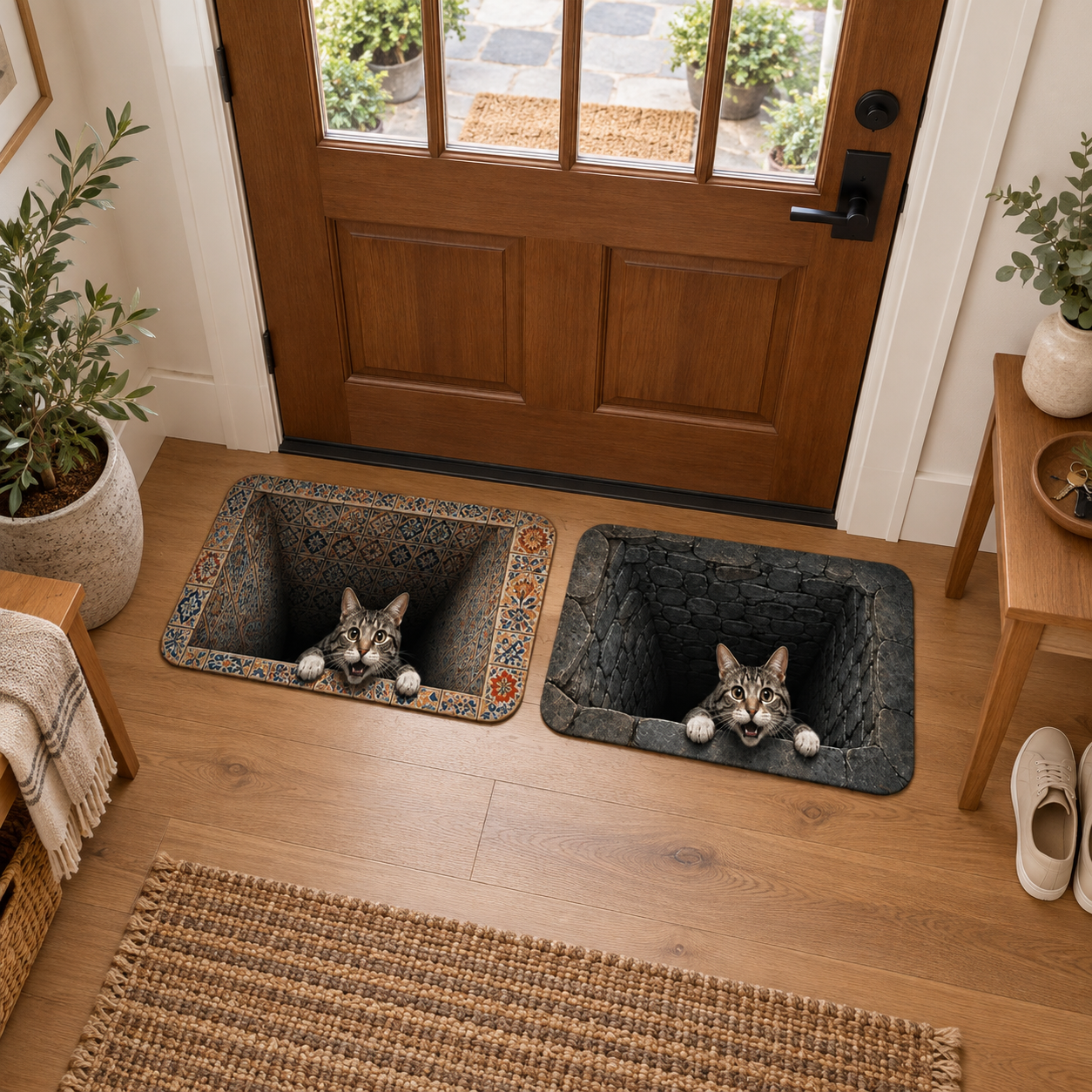 3D Cat Optical Illusion Doormat: Peeking Tabby Floor Rug, Stone or Tile Design c607c99c-f5dd-4dfe-b422-4bf736181a43-hfg-2-.png