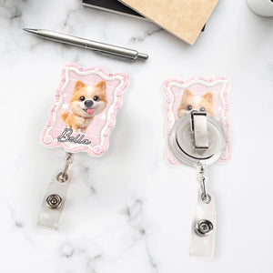 Pet Portrait From Photo - Personalized Acrylic Badge Reel - Gift For Per Lovers c613f3fa-0f22-493a-b117-2c5b14212a1d-4.webp