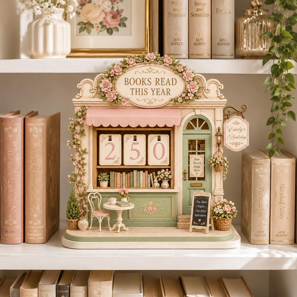 Miniature Book Tracker Decor | Books Read This Year Counter | Reader Gift Shelf Display c641fbb8-ccef-44a2-9070-33a96f508f59-1.jpg