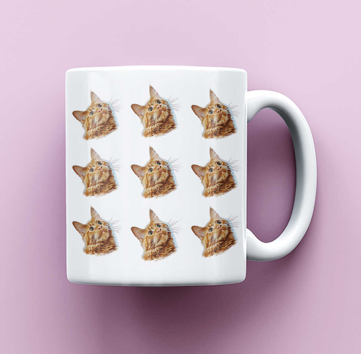 Pet FAce Custom Cat Mug, Personalized Photo Mug, Cat Mom Mug, Cat Dad Mug, Cat Owner Gift