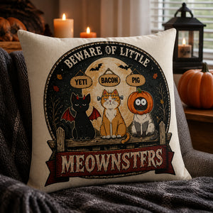 Beware of Little Meownsters – Personalized Cats Halloween Pillow - Personalized Pillow c665b95d-ba0e-4aa1-8695-8672eb01cd55.jpg
