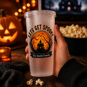 LETS GET SPOOKY Personalized Frosted Party Cup - Personalized Plastic Frosted Water Cup c6701bdc-3483-4765-8fb6-4d4627f1f4da.jpg