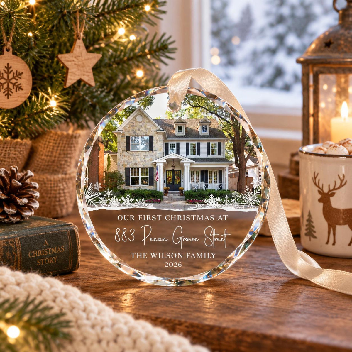 Personalized New Home Ornament, First Christmas in New Home Ornament, Realtor Client Gift, New Home Keepsake, Housewarming Gift c670fbc5-d7b3-4385-b84f-f5cb59888dd5-7.jpg