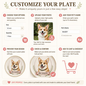 Custom Pet Portrait Ceramic Plate – Watercolor Cameo with Name - Personalized Personalized Ceramic Plate c67ec9f3-5695-4583-86dc-aa59bc2df61b.jpg
