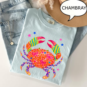 Comfort Colors® Cute Crab T-Shirt, Leopard Crab Shirt, Summer Shirt, Beach Vacation Shirt, Summer Crab Shirt c68a4bc9-2c4c-4133-af5f-9d6e7f5caf2e-1.jpg