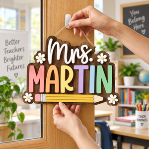 Personalized Teacher Wooden Door Sign, Custom Classroom Name Plaque, Pencil School Decor, Teacher Appreciation Gift c6aa6e21-a784-40ae-ab3a-bb067c57aaae-ae7b8d59-daae-4b5a-bc89-e770e3ec84c6.png