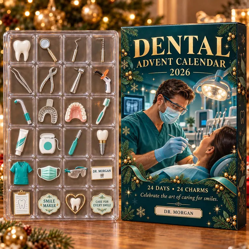 Personalized Dental Advent Calendar: Custom Dentist Blind Box, 24 Charms c6af6ff3-e960-4c10-b564-e3270811a214-fhfgfg.webp