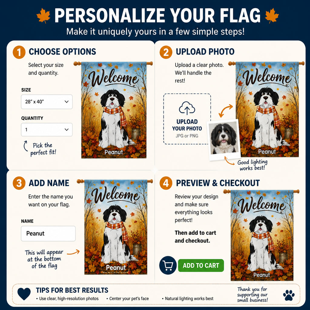 Autumn Welcome Pet Portrait Garden Flag - Personalized Family Flag c6f2e673-c11d-4631-b8ab-f3495b34c3d2.jpg