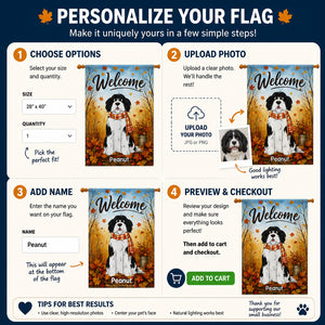 Autumn Welcome Pet Portrait Garden Flag - Personalized Family Flag c6f2e673-c11d-4631-b8ab-f3495b34c3d2.jpg