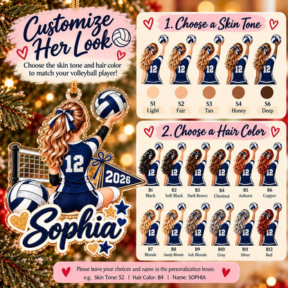 Personalized Volleyball Ornament, Custom Volleyball Player Christmas Ornament, Senior Night Volleyball Gift, Team Colors & Number Keepsake c6fc048d-6a25-42f2-b282-bbca10c2488a-2.jpg