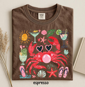 Comfort Colors Funny Crab Shirt, Crab Blowing Bubble Graphic Tee, Beach Vibes Nautical T-shirt, Summer Vacation Gift c714d197-d208-4e4f-a1cd-78515e669cce-12.jpg
