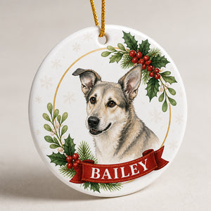 Custom Pet Portrait Holly Wreath Ornament with Name - Personalized Ornament c7251787-d1d6-4849-9273-9936420387bd.jpg