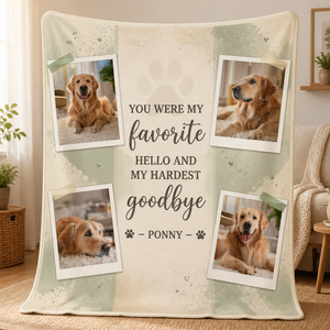 Pet Memorial Photo Collage Blanket – Favorite Hello, Hardest Goodbye - Personalized Blanket c732130a-9252-4a8d-a131-11faedbc1e7e.png