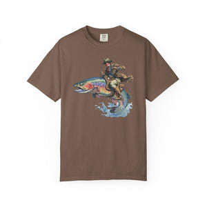 Cowboy Riding Rainbow Trout T-Shirt - Genuine Comfort Colors - Cowboy Fishing Club Rodeo Graphic Tee - Unique Gift For Family c739af70-7056-4a02-99ad-84f88e41e557-mnr3.jpg