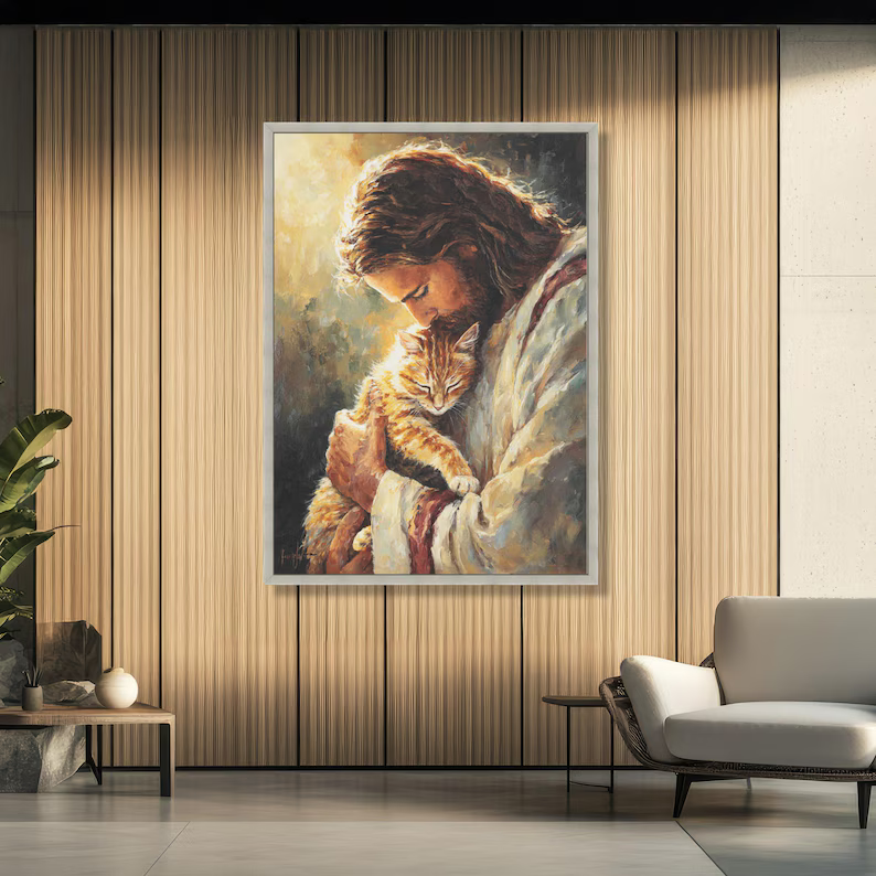 Personalized Jesus Holding Cat Canvas Wall Art – Custom Cat Portrait from Photo, Christian Gift for Cat Lovers & Spiritual Home Decor c7432d26-e320-46b8-89b5-9c11ad978443-k3_converted.png