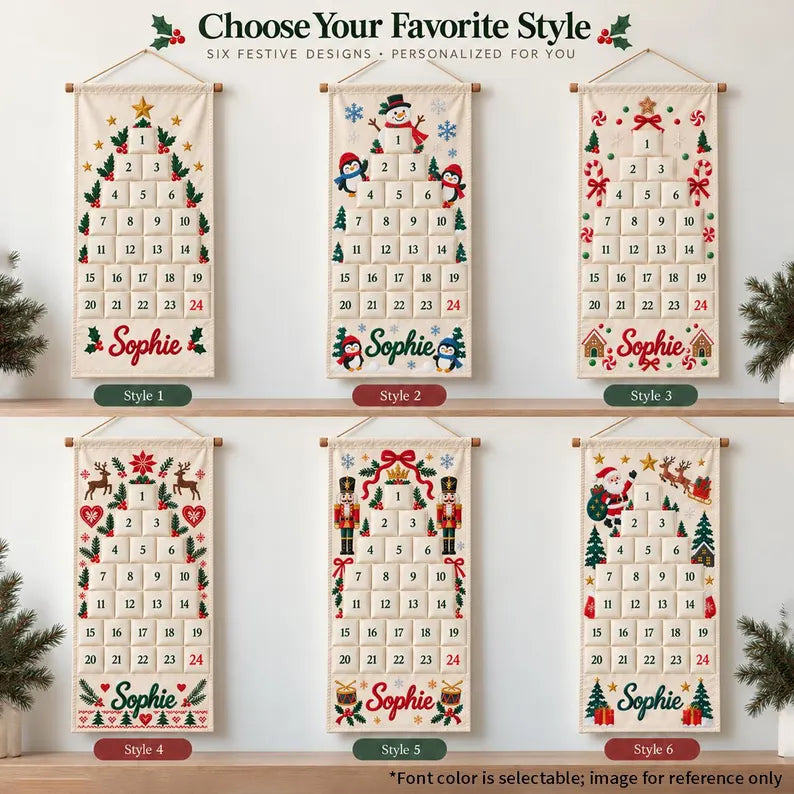 Personalized Advent Calendar for Kids, Custom Name 24 Pocket Christmas Countdown, Fabric Hanging Calendar, Sibling Christmas Tradition c768b94f-fdb9-46be-85d0-5d05934b0b51-ghhhhhhhhhhhhhhhhh-9-.webp