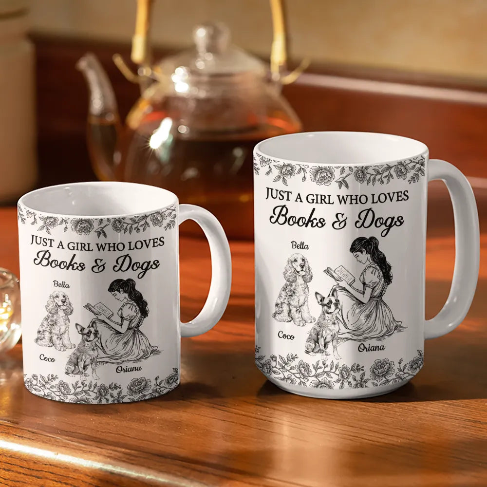 Just A Girl Who Loves Books And Dogs - Personalized White Edge-to-Edge Mug c776f7cb-04c7-4e56-80f2-0ebd138bf0b7-JustAGirlWhoLovesBooksAndDogs-PersonalizedWhiteEdge-TS859-CLA1297-Mk2.jfif
