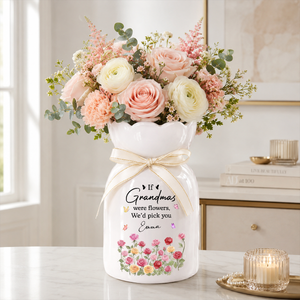 Grandma Heart - Personalized Custom Ribbon Tie Flower Vase c77dd53e-1312-4290-8780-77acd59bbf24-1.png