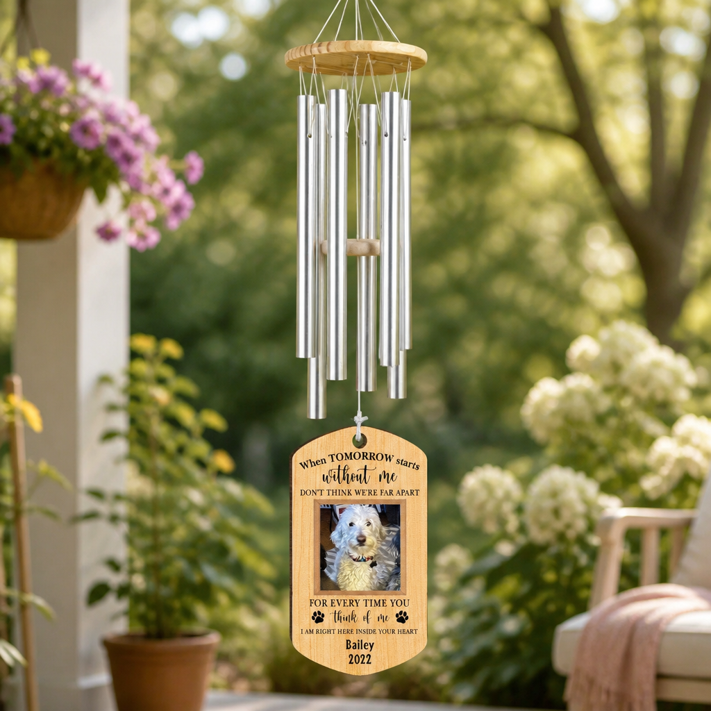 Pet Memorial Wind Chime – When Tomorrow Starts Without Me – Photo, Name & Year - Personalized Windchime c78336ea-4f28-462d-8d5d-a2093a075fdd.png