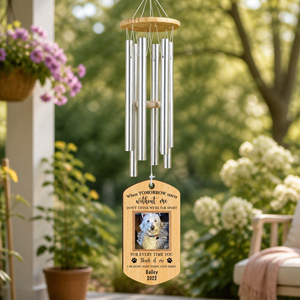 Pet Memorial Wind Chime – When Tomorrow Starts Without Me – Photo, Name & Year - Personalized Windchime c78336ea-4f28-462d-8d5d-a2093a075fdd.png
